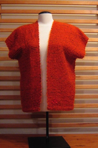 Orange Mohair Vest